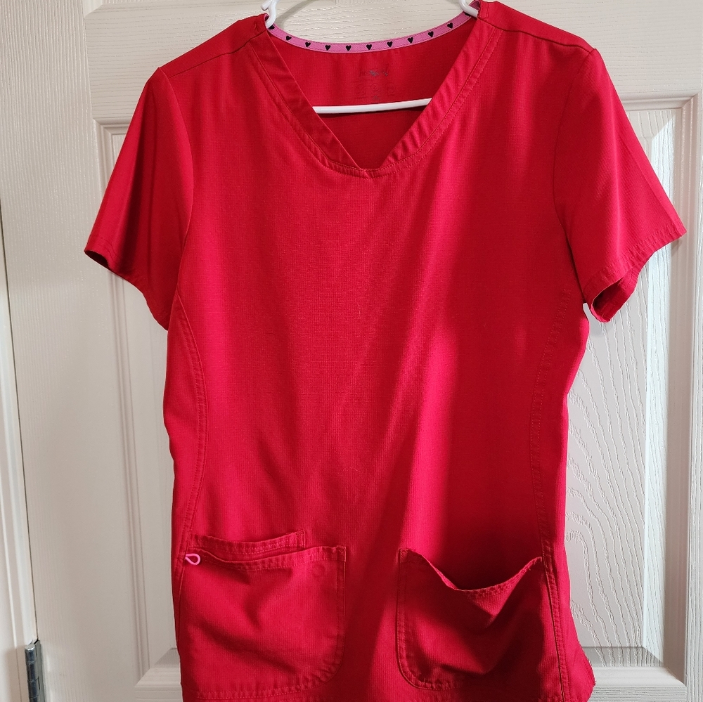 Red Heartsoul Scrub Set